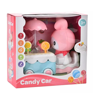 اسباب بازی نوزادی ماشین برقی آب نبات فروشی مدل خرگوشCandy Car _اسباب بازی نوزادی